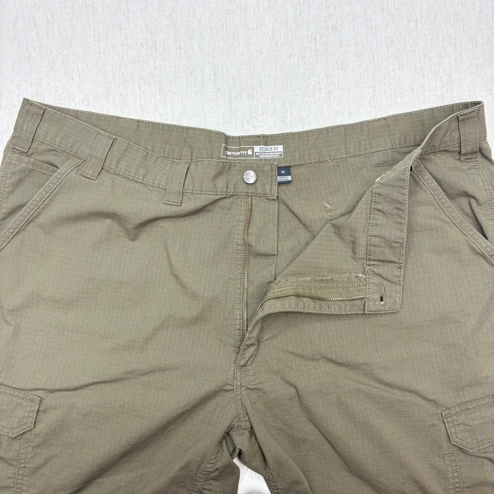 Carhartt Force Relaxed Fit Ripstop Cargo Work Shorts Mens 48 Olive Green 11